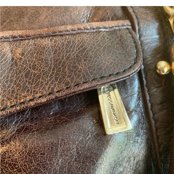 GUC Rebecca Minkoff leather with gold hardware Cupid in chocolate brown - Picture 7 of 10